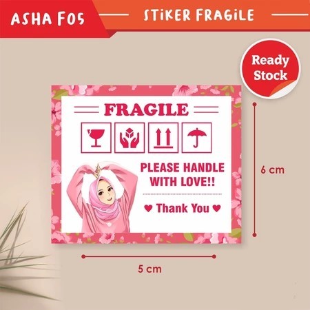 

[10 PACK] Sticker Fragile GROSIR MURAH - Stiker Pengiriman Aman Jangan Dibanting READY STOCK