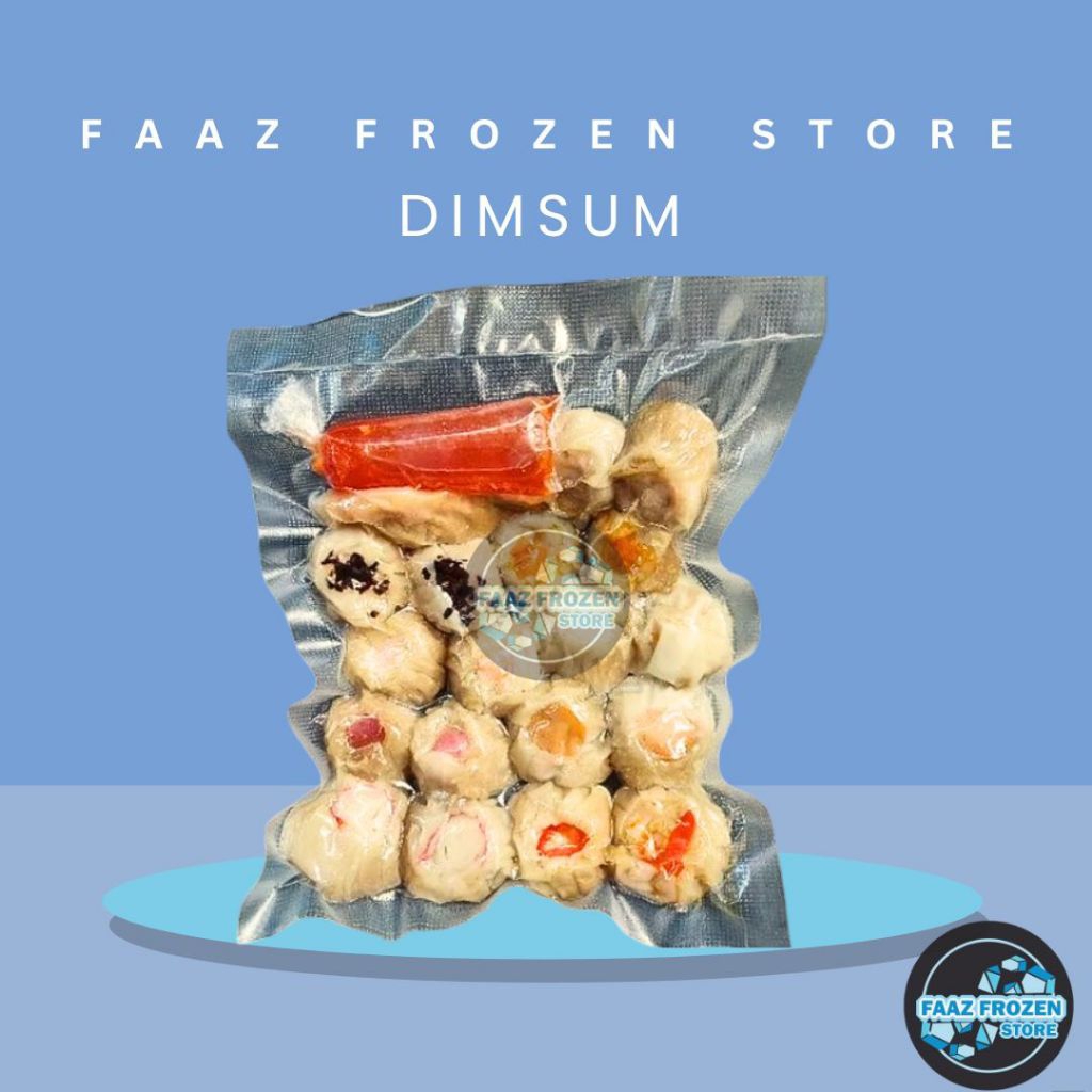 (ISI 20 PCS PLUS SAOS) DIMSUM AYAM FROZEN PACK - DIMSUM AYAM UDANG JAMUR SAYUR KEJU MERCON KEMBANG T