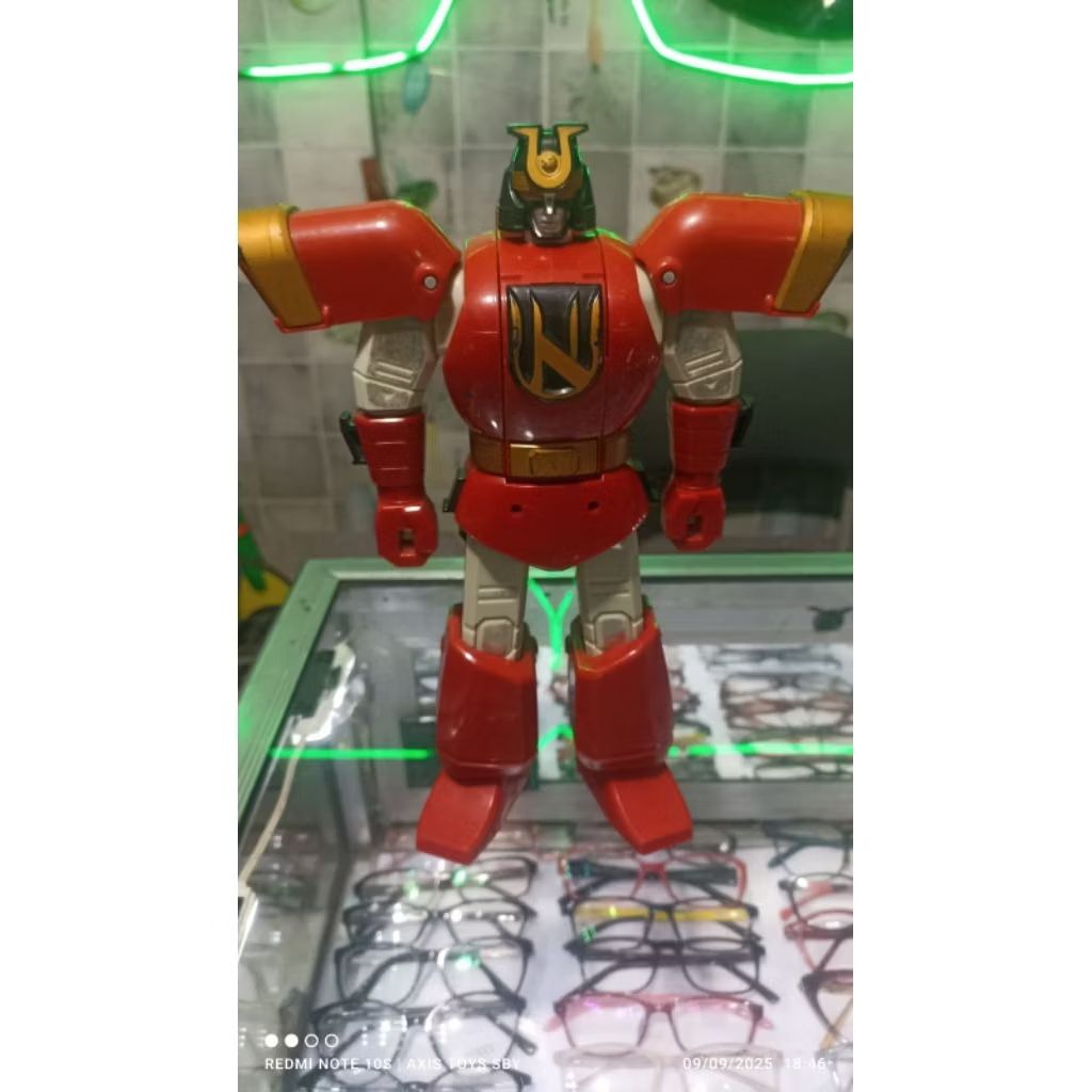 dx red ninjor samurai megazord dari seri ninja storm ory bandai