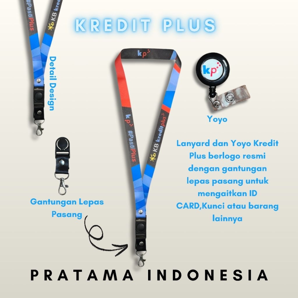 Tali id card / lanyard Kredit plus BIASA