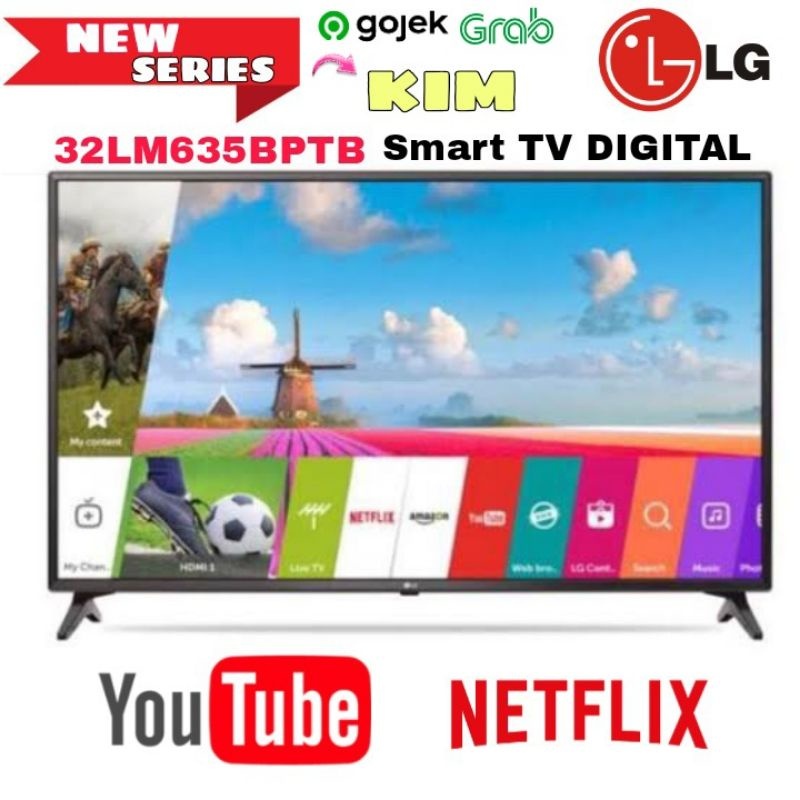 Khusus Luar Kota  LG 32LM635 LED TV -32 INCH SMART TV HDMI YOUTUBE NEW SERIES