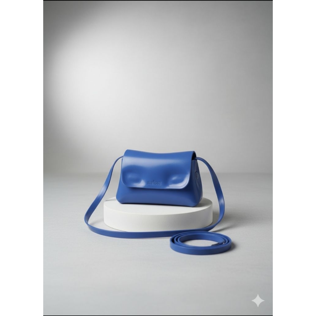 Preloved Melissa mini cross bag biru