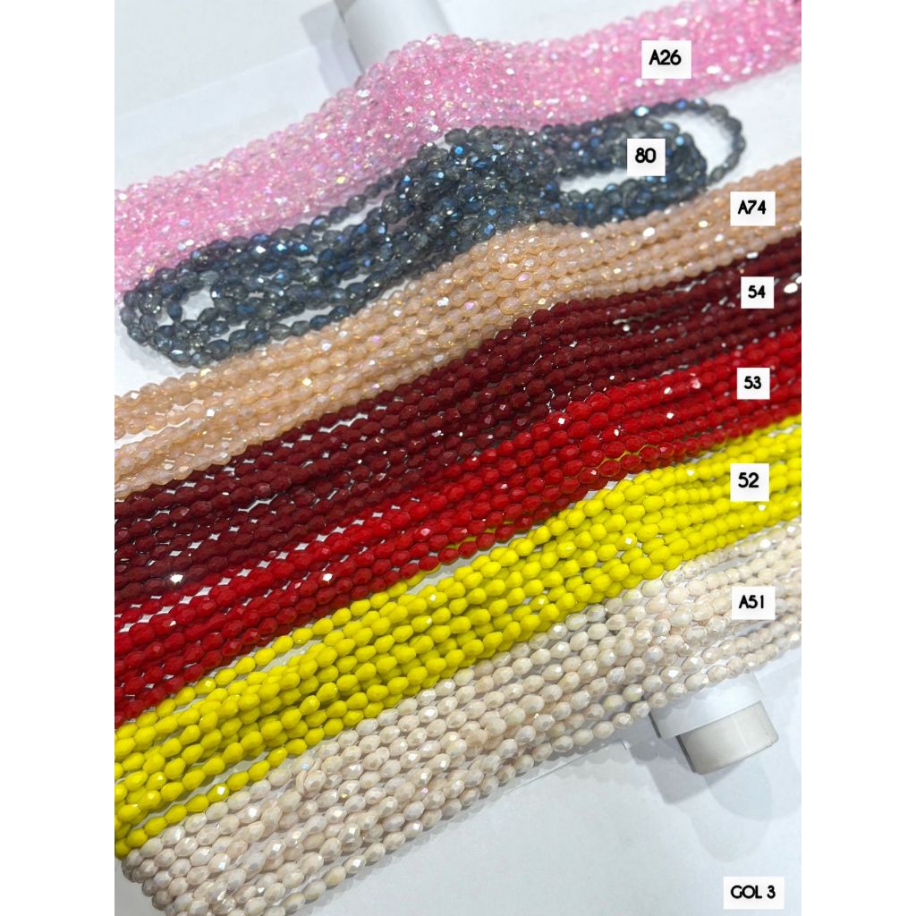 Kristal Ceko Tetes 4 mm Warna [2/2]