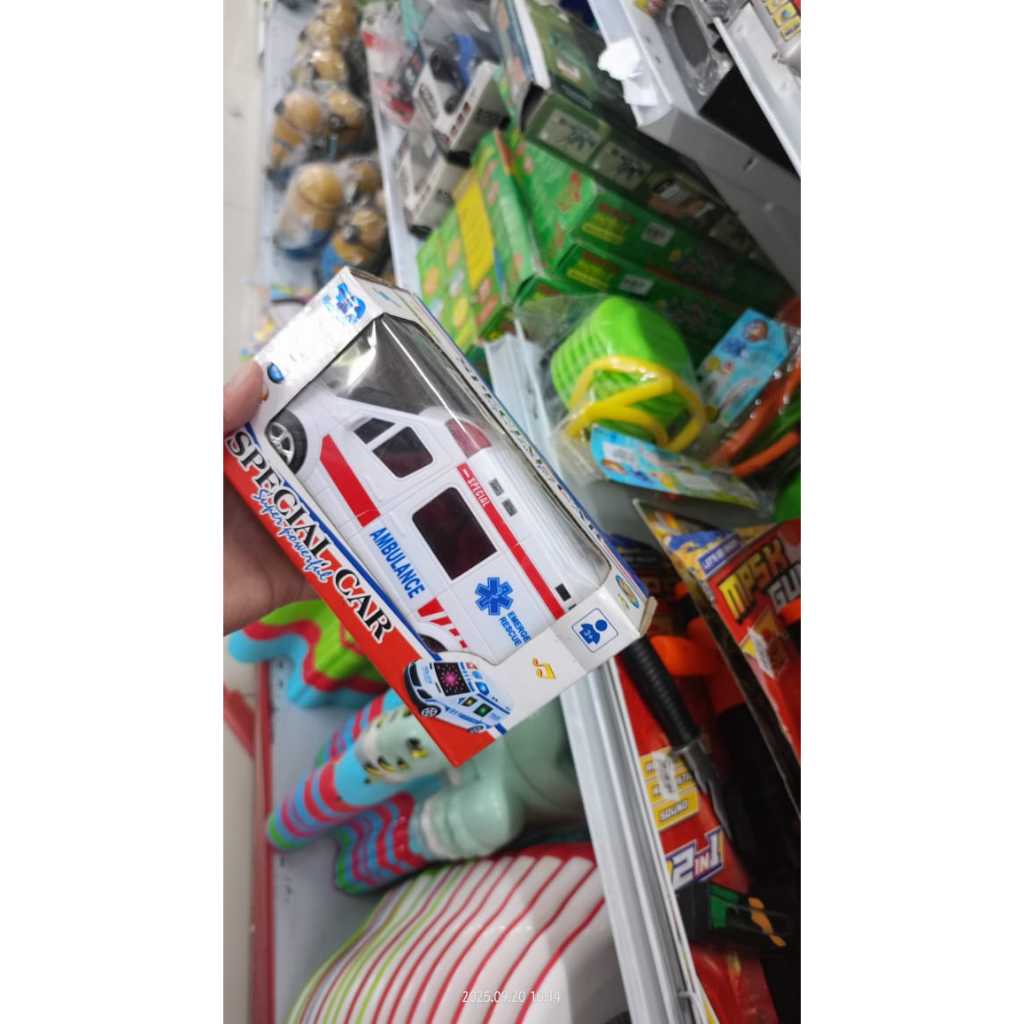 Mainan Mobil Ambulans Ambulance lampu 3d CARS mobil ambulance