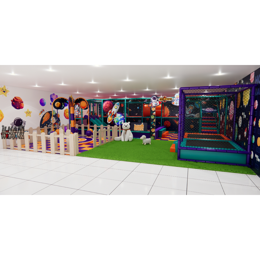 jual playground indoor paket usaha indoor playground mandi bola full set bebas request