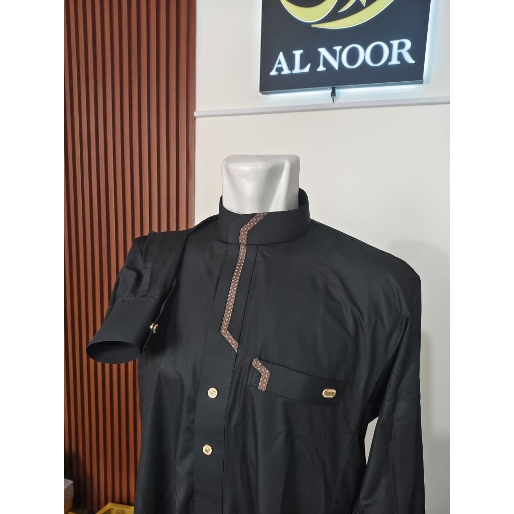 Jubah al noor premium hitam