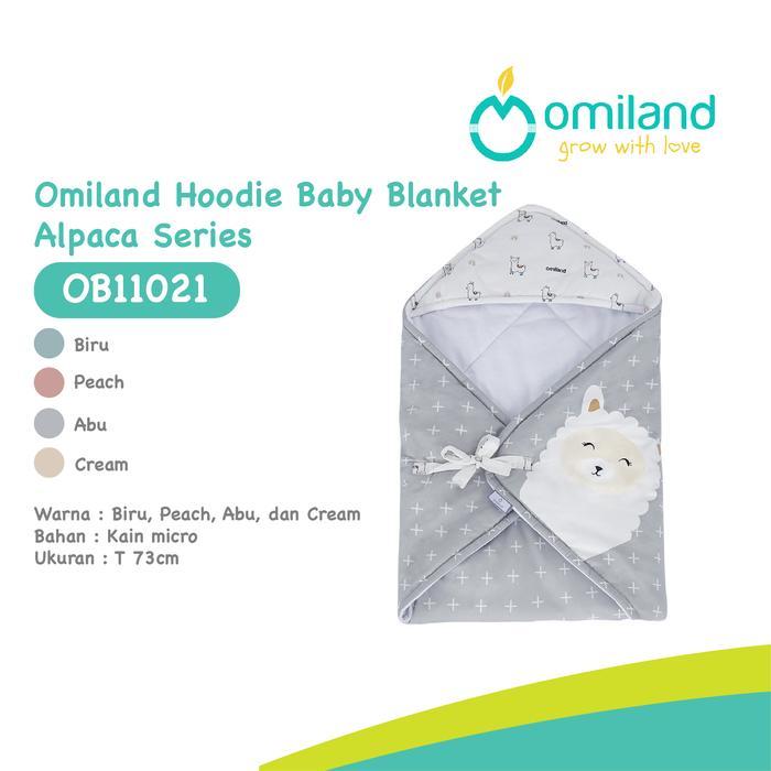 Omiland - Hoodie Baby Blanket Alpaca Series | Selimut Topi Bayi Alpaca Series