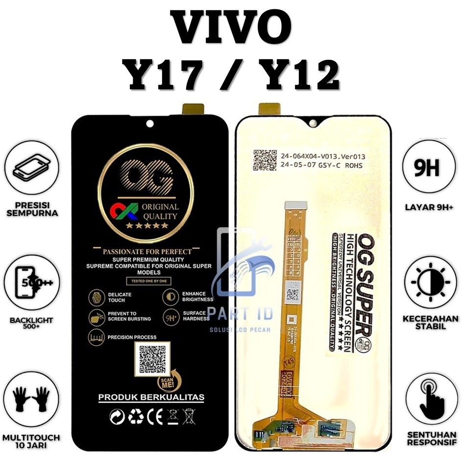 LCD TOUCHSCREEN VIVO Y12 / Y17 COMPLETE ORIGINAL 100% FULLSET