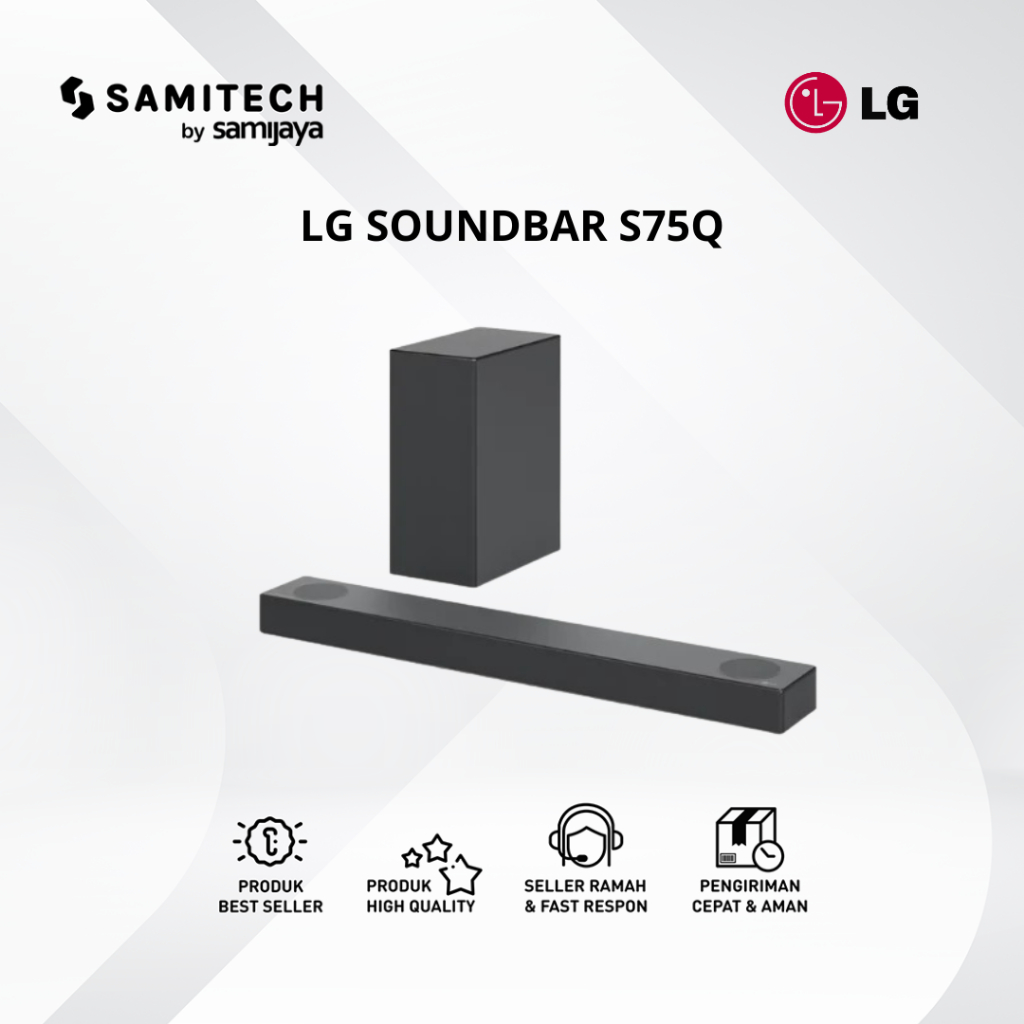 LG S75Q Soundbar with Dolby Atmos - Home Theater System