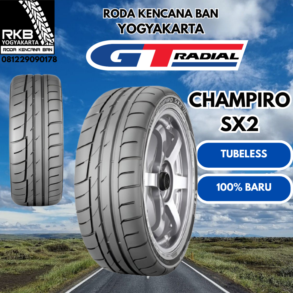 GT Radial Champiro SX2 195/55 R15 Ban Mobil Semi Slick