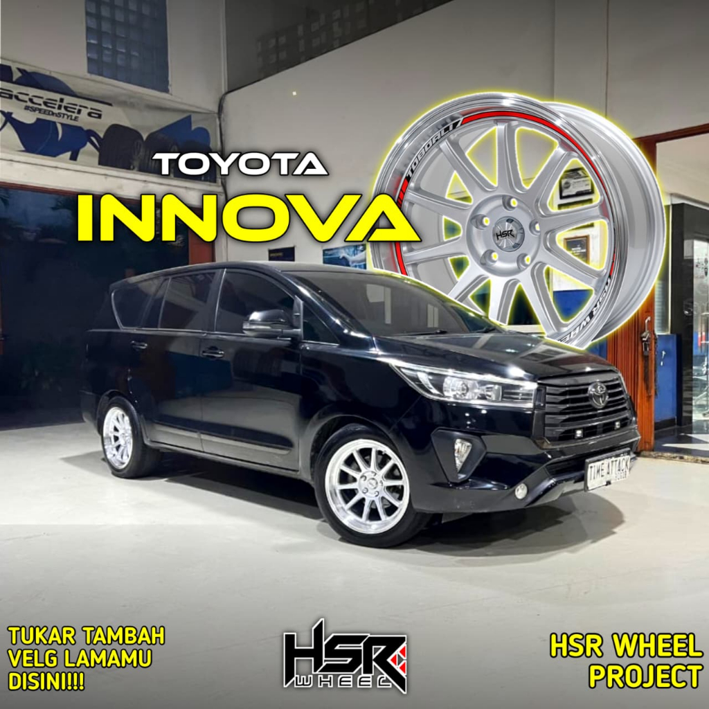 VELG RACING INNOVA REBORN R18 | HSR TOBOALI RING 18 LEBAR 9 PCD 5X114 | PELEK HSR WHEEL