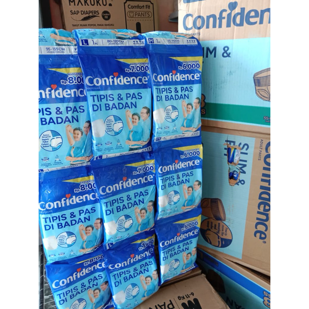 Confidence Popok Dewasa Adult Premium Pants M L XL - ecer Confidence Popok Celana Dewasa Satuan - Po