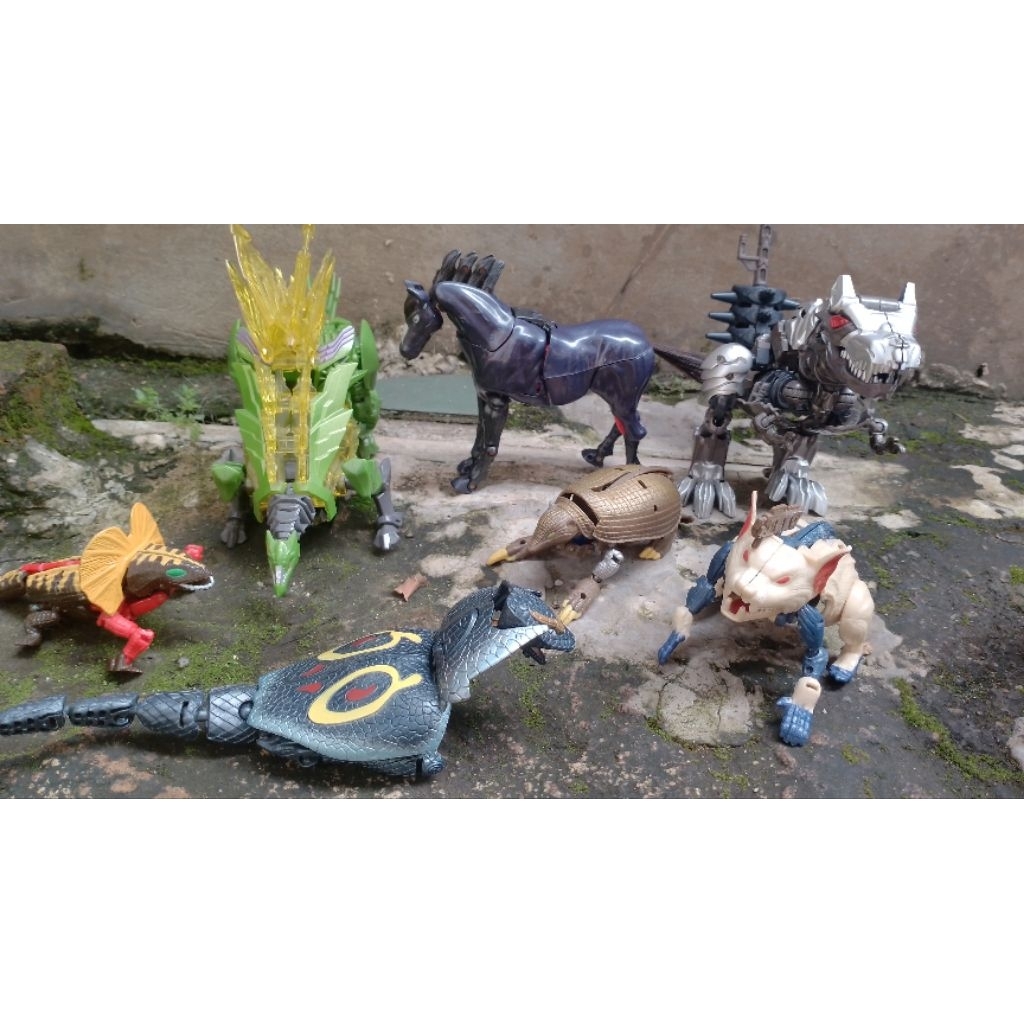 Robot mainan Transformer bekas , beastwars jadul vintage transformer langka, SILAKAN BACA DESKRIPSI
