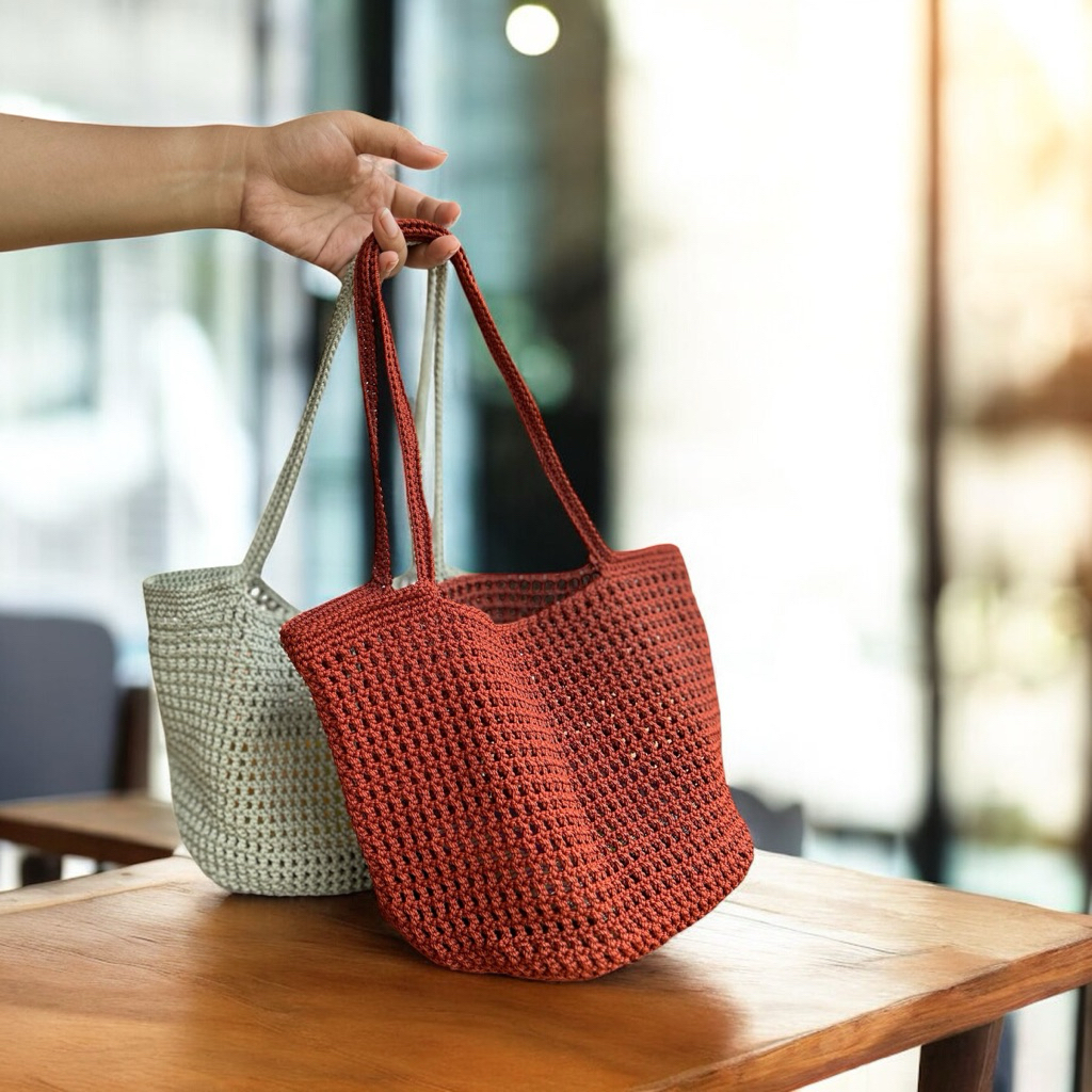 Tas rajut | Net bag rajut | Tote bag rajut | Sophie bag