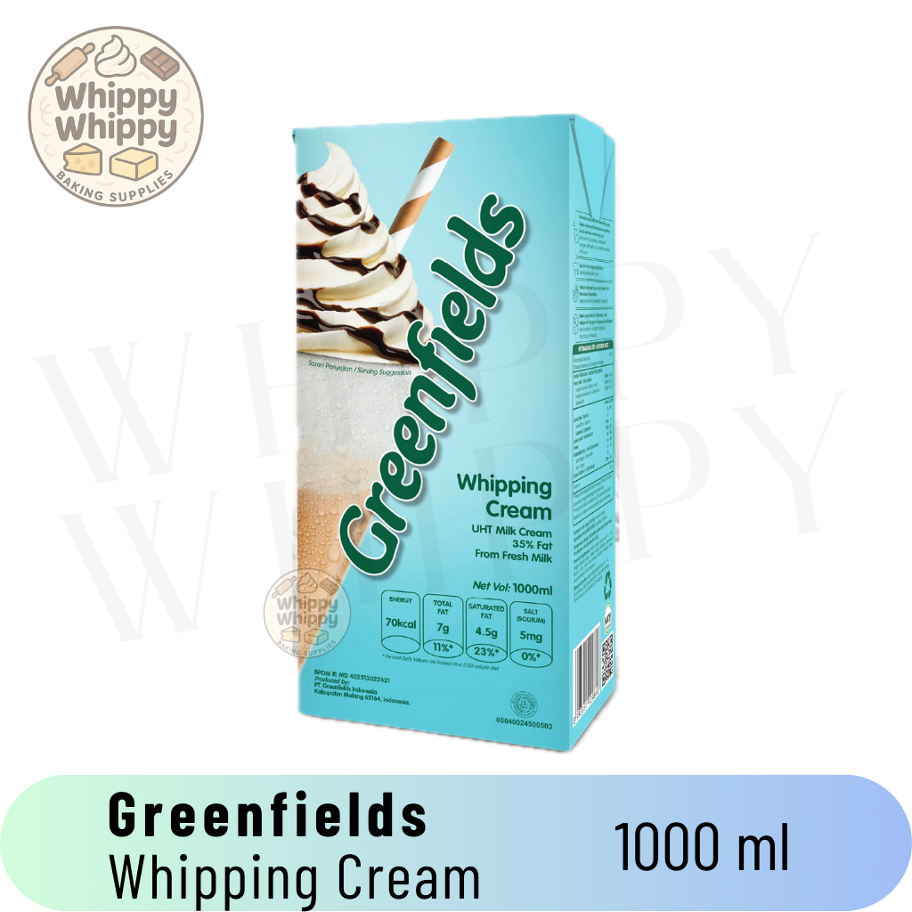 Greenfield Whipping Cream 1L Fresh Milk / Greenfields Whipping Cream / Whipped Cream
