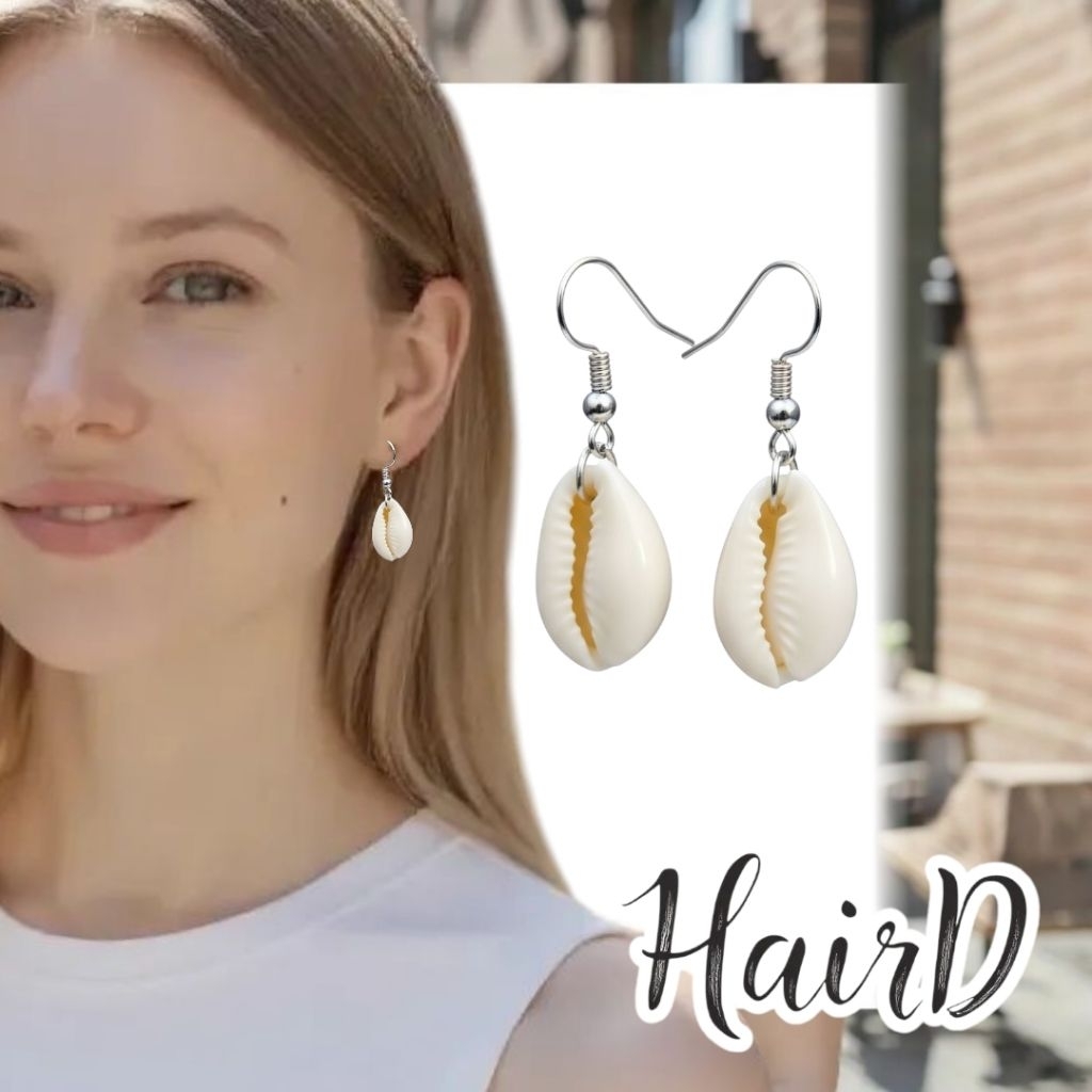 Anting Set Bohemian Kerang Laut Cowrie Cowry Bintang Laut Shell Earrings Wanita