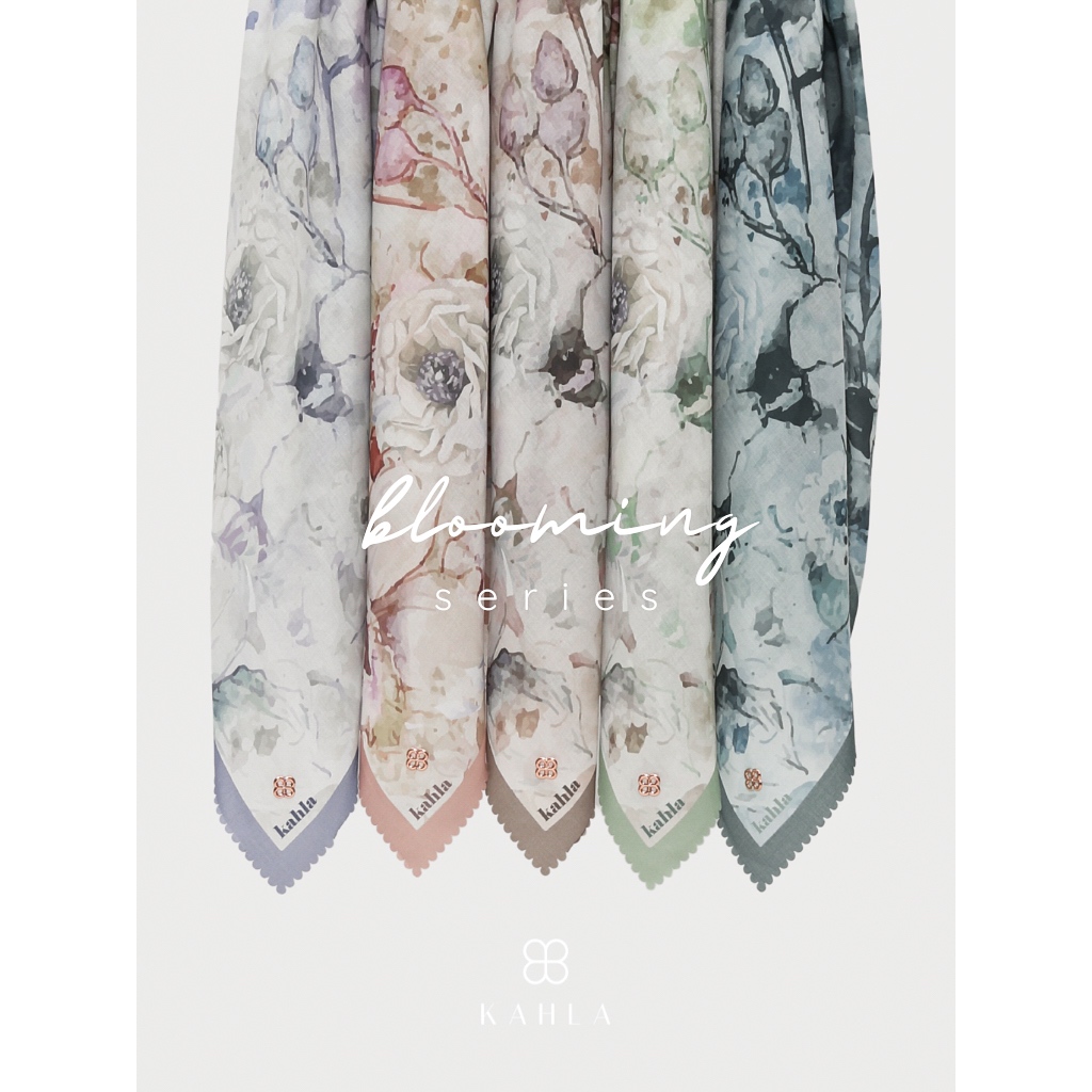 KAHLA Hijab Segi Empat Motif Jumbo 140x140 | Jilbab Segiempat Voal Motif Syari