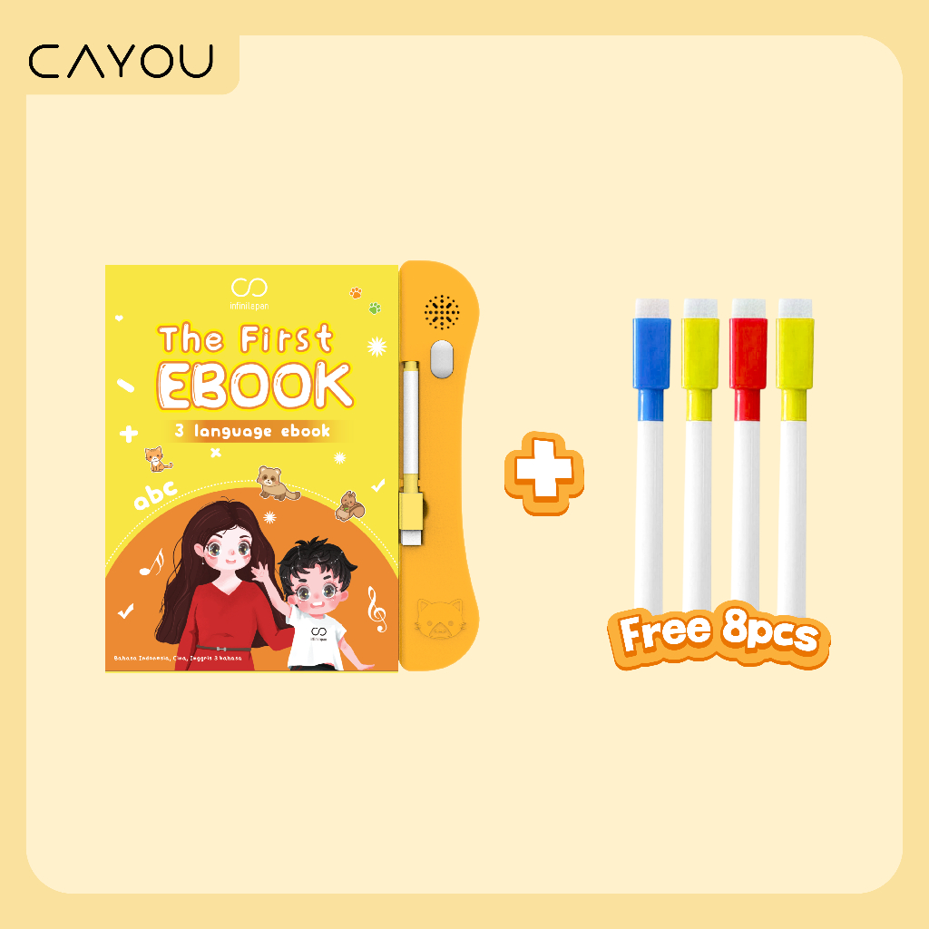 Gusfams - E-book Muslim Edukasi Anak 4 Bahasa + Mainan Buku USB & Baterai