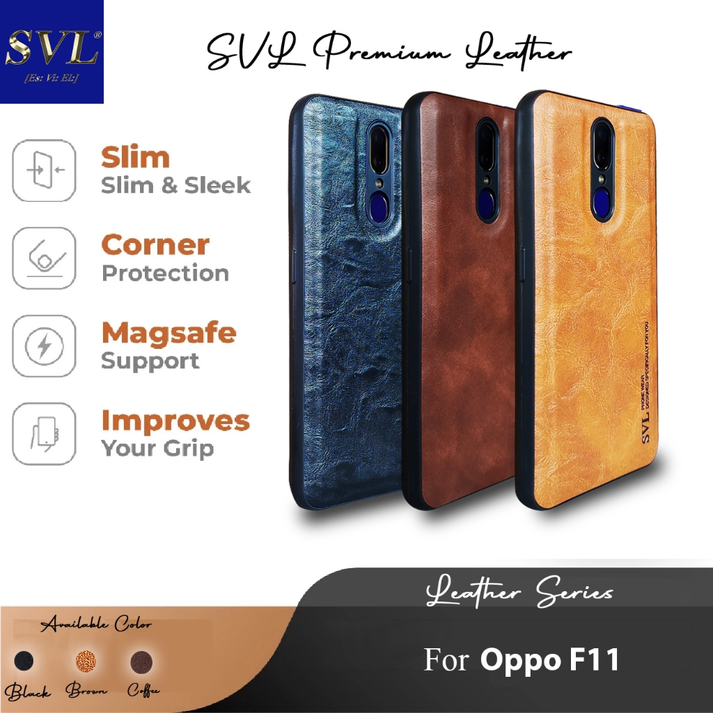 Hardcase  Leather SVL OPPO F11 Casing Slim [ NEW ]