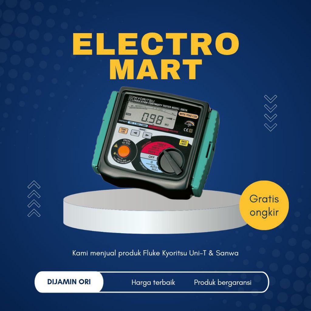 Kyoritsu 3007A Digital Insulation Continuity Testers Kyoritsu 3007A