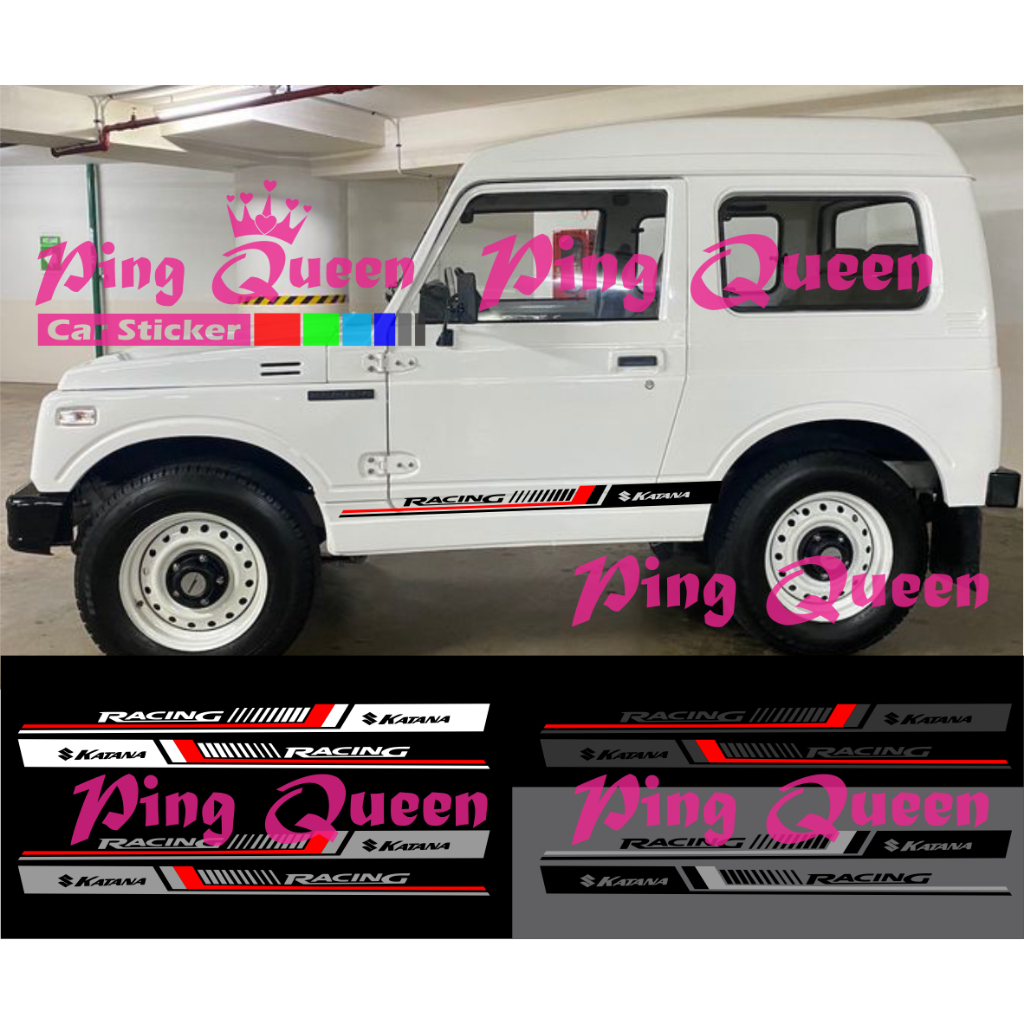 new sticker stiker mobil katana cutting sticker mobil suzuki katana