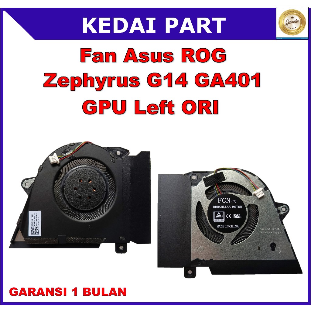 Fan Asus ROG Zephyrus G14 GA401 GA401Q GA401QC GPU Kiri ORI