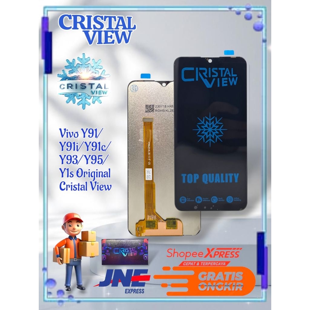 LCD TOUCHSCREEN VIVO Y91 1816/Y91i/Y91S/Y91C/Y93 1811/Y93E/Y93T/Y93C/Y95 1807/Y1S/U1 ORIGINAL