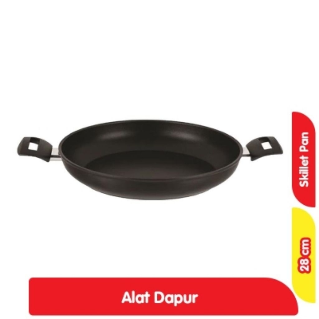 FISSLER Non Stick Skillet 28 cm Serving Pan Induction Wajan Alat Masak Frypan Anti Lengket Induksi A