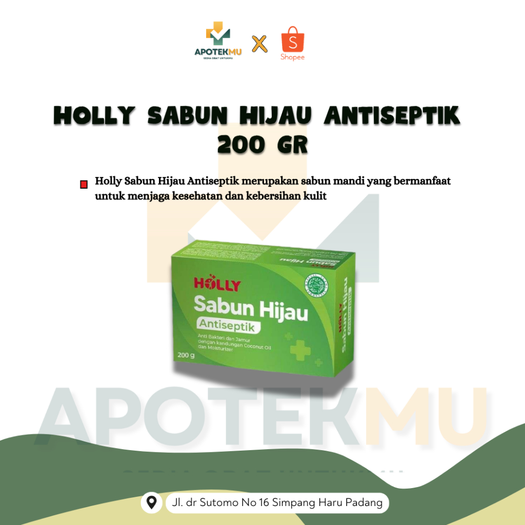 HOLLY SABUN HIJAU 200 GR