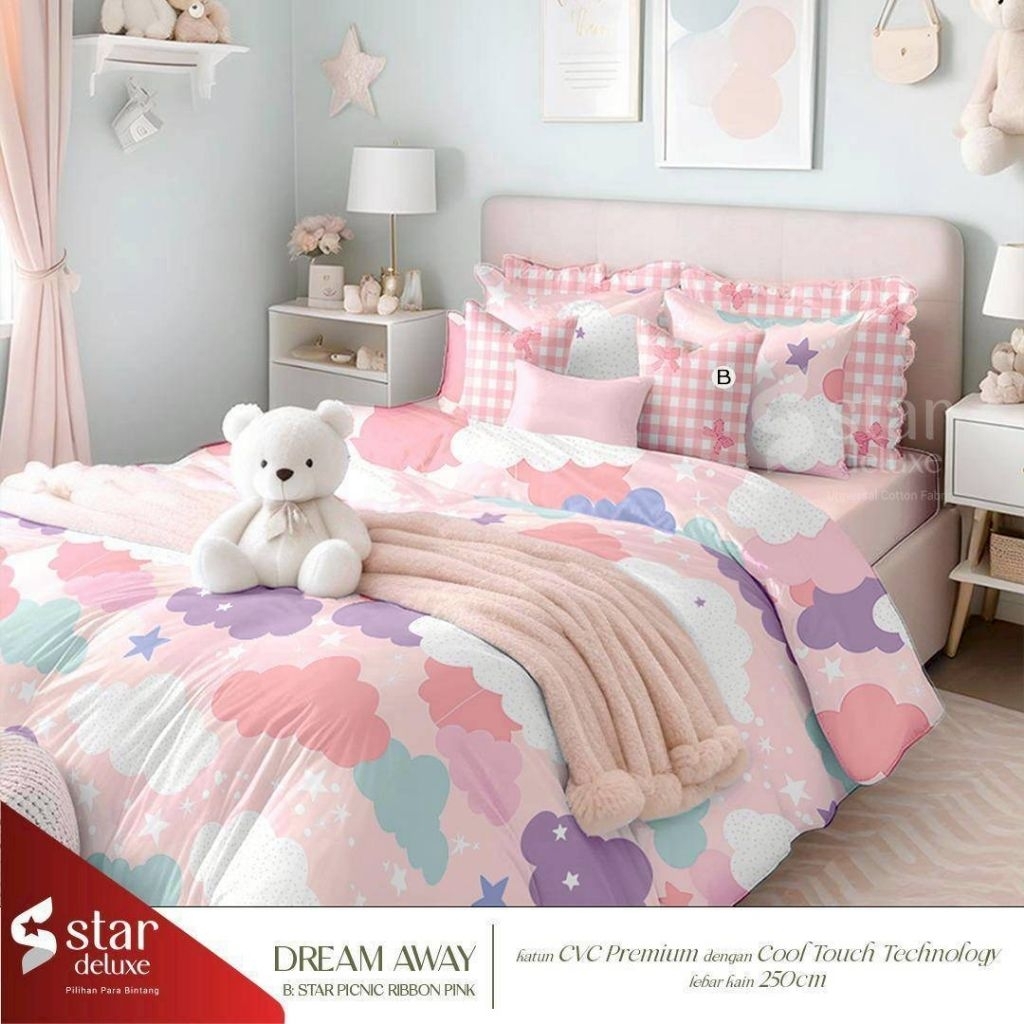 Sprei Anti Geser motif Anak lucu | Sprei katun CVC halus ukuran 200x200 180x200 160x200 120x200 100x