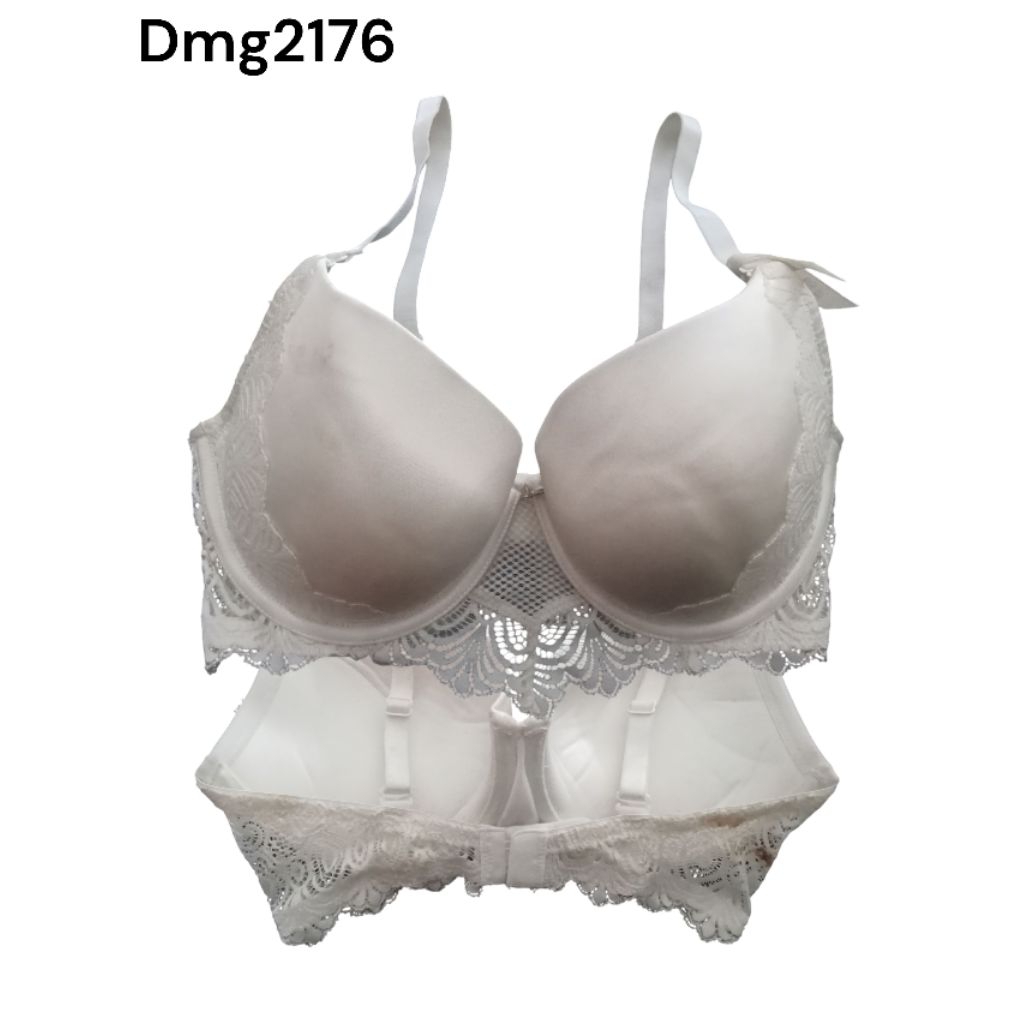 #E Dmg2176 bra branded bra berbusa berkawat bra Rijeck noda size 30F