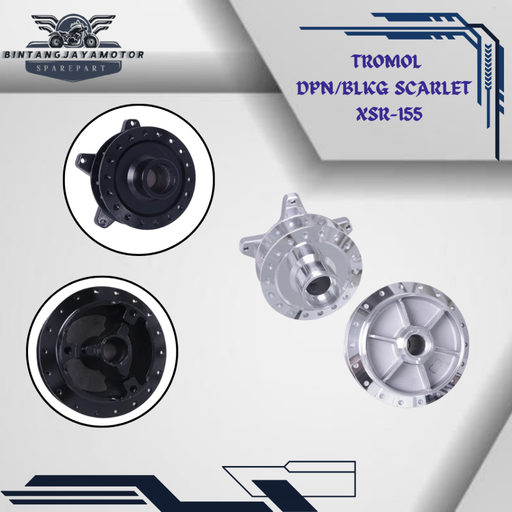 TROMOL DEPAN BELAKANG XSR 155 TROMOL SET DEPAN BELAKANG