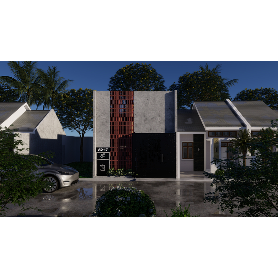 Jual Desain Rumah Industrial Minimalis