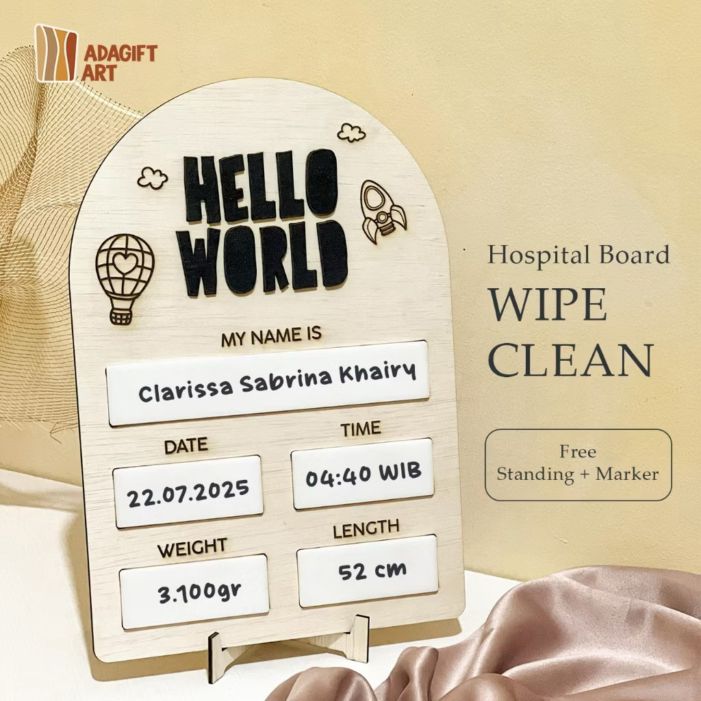 papan nama bayi
