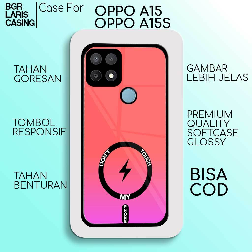 Case OPPO A15 - OPPO A15S - Softcase Premium Matte Hard Case - Case Hologram Glossy Motif MAGSAFE