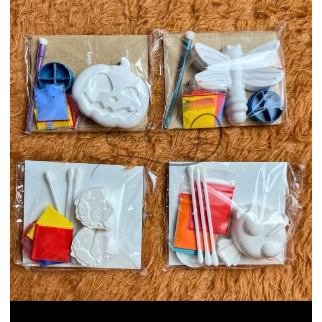 Mainan anak edukasi melukis patung gypsum l mainan gypsum anak l mainan edukasi anak