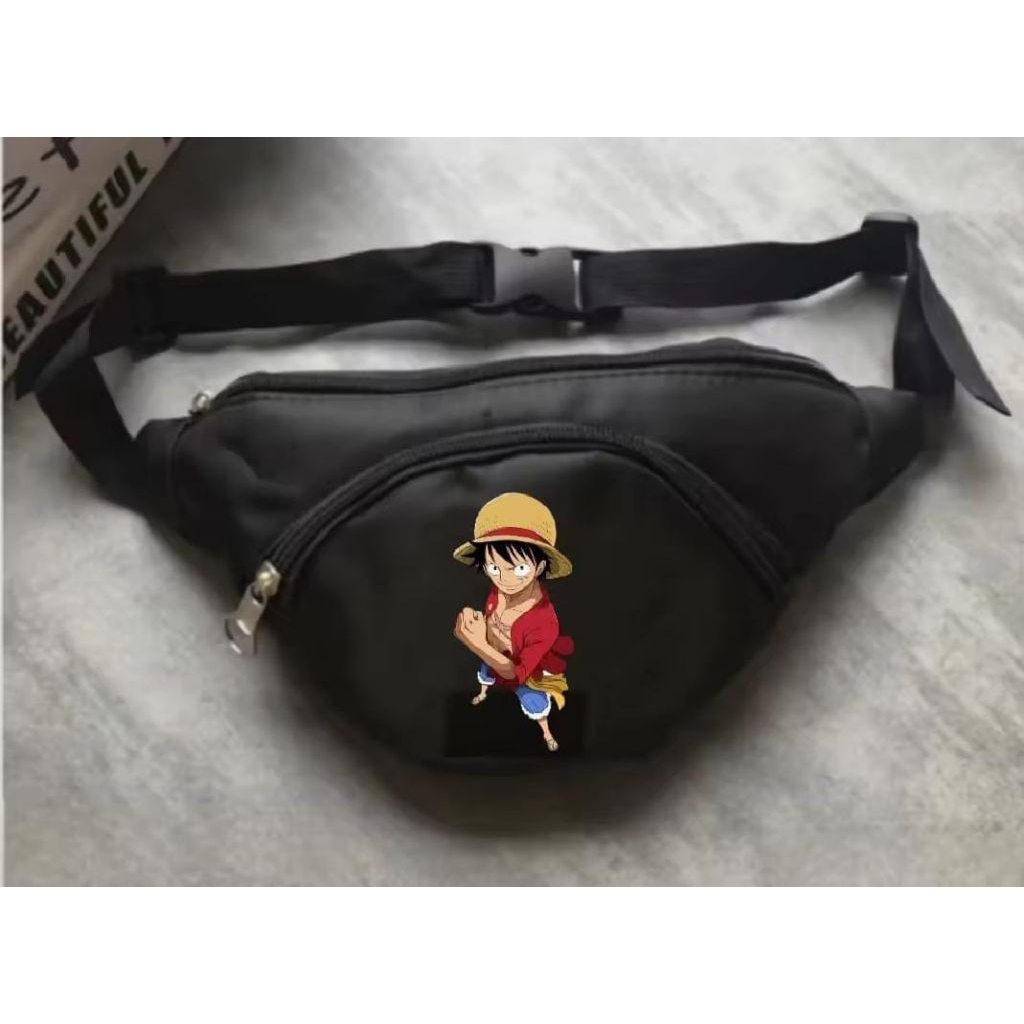 waistbag anak pria terbaru karakter one piece bag tas selempang bahu waistbag anak tas anak