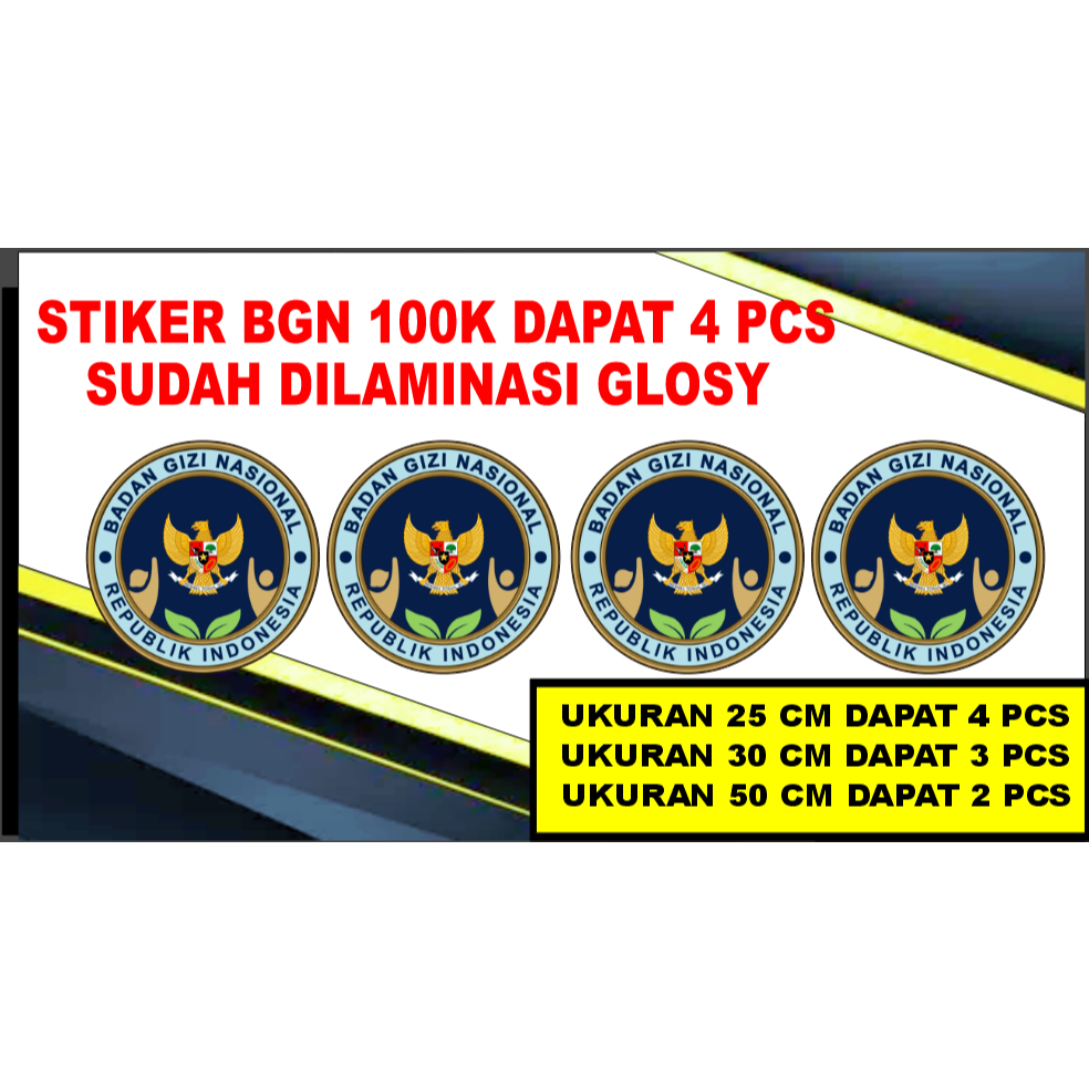 STIKER STICKER SPPG | BGN | BADAN GIZI NASIONAL