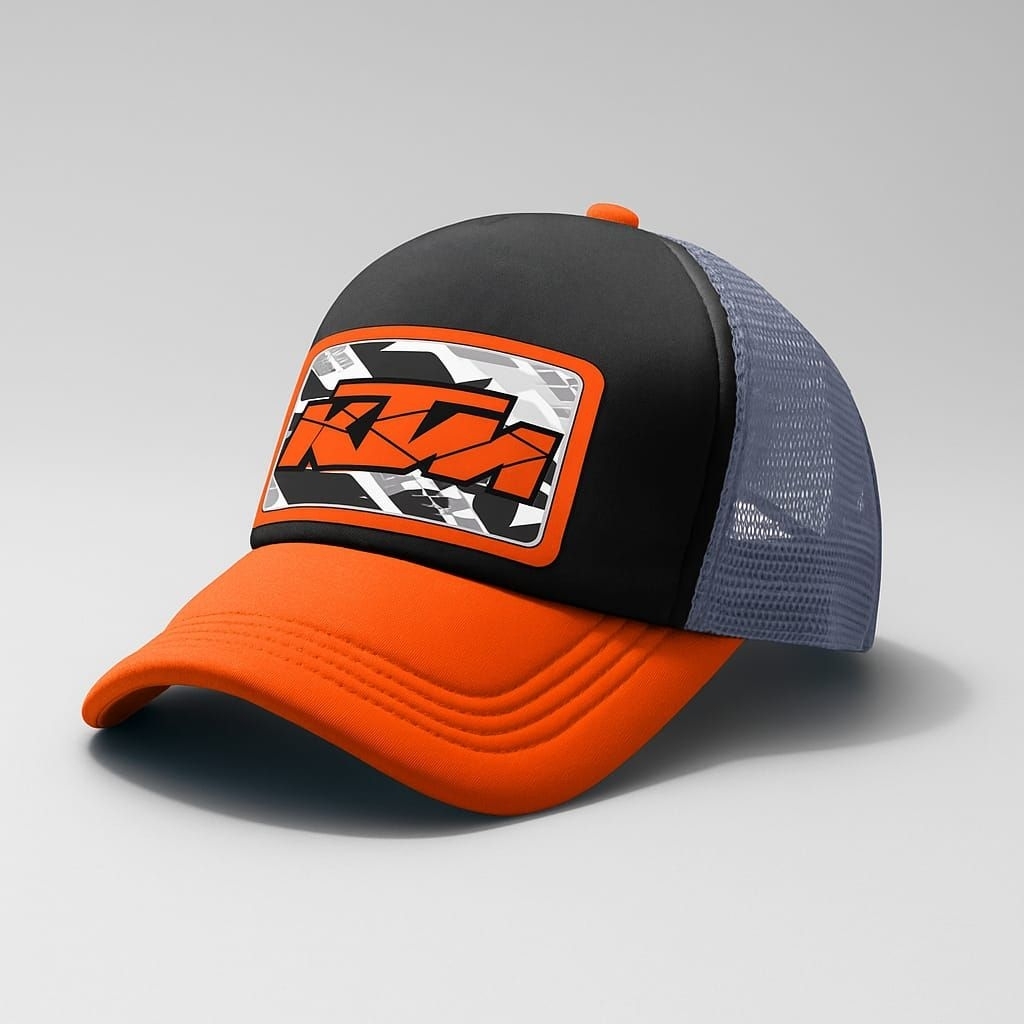 Topi Jaring KTM Racing Original Topi Jaring Pria Wanita Dewasa Topi Pembalap