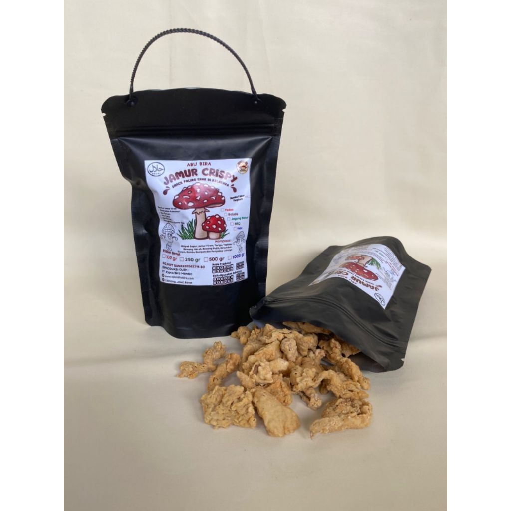 Jamur Crispy Abu Bira - kemasan 100 gram