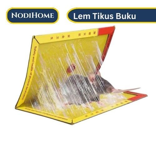Lem Perangkap Tikus Model Buku / Alat Penangkap Pembunuh Pengusir Curut Kecoa Cicak Siap Pakai / Mou