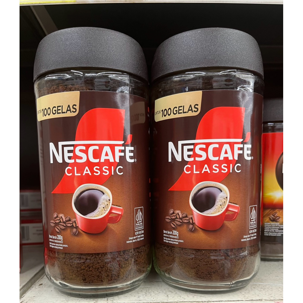 Nescafe Classic 100 gelas 200 gram
