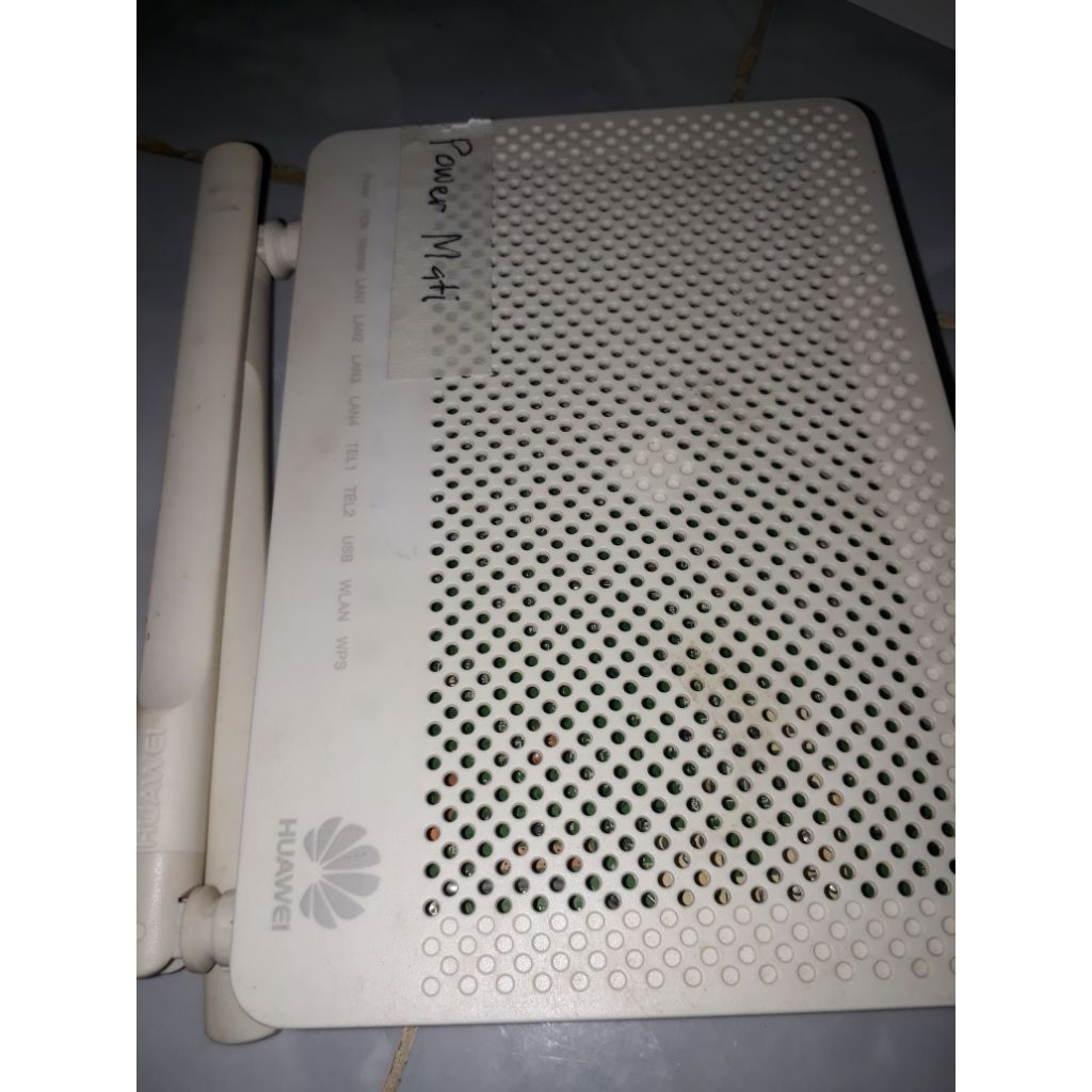 MODEM BEKAS ,  HUAWEI HG8245H5 LAMPU POWER MATI / LAN AMAN