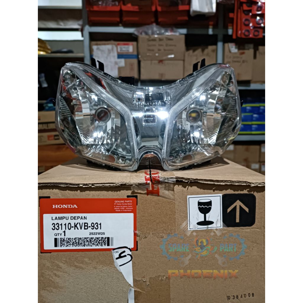 Reflektor lampu depan honda vario 110 karbu original