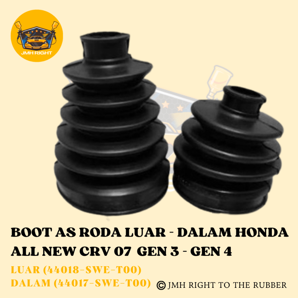 Karet Boot As Roda Cv Joint Luar - Dalam Mobil All New CRV 07 Gen 3 - Gen 4