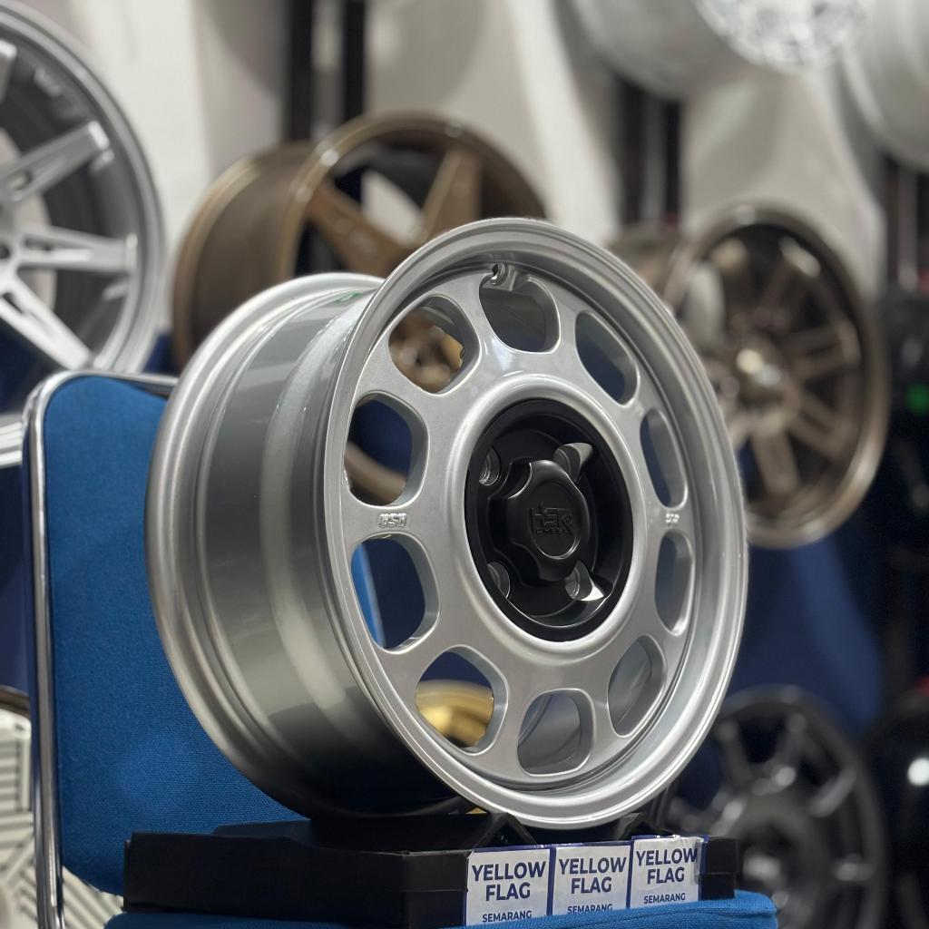 Velg mobil model kaleng ring 15 untuk livina xenia avanza r15 hsr klg pcd 4x114 et42 lebar 65 silver