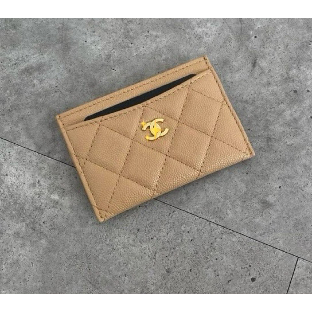 [READY] Chanel Card Holder Beige in GHW