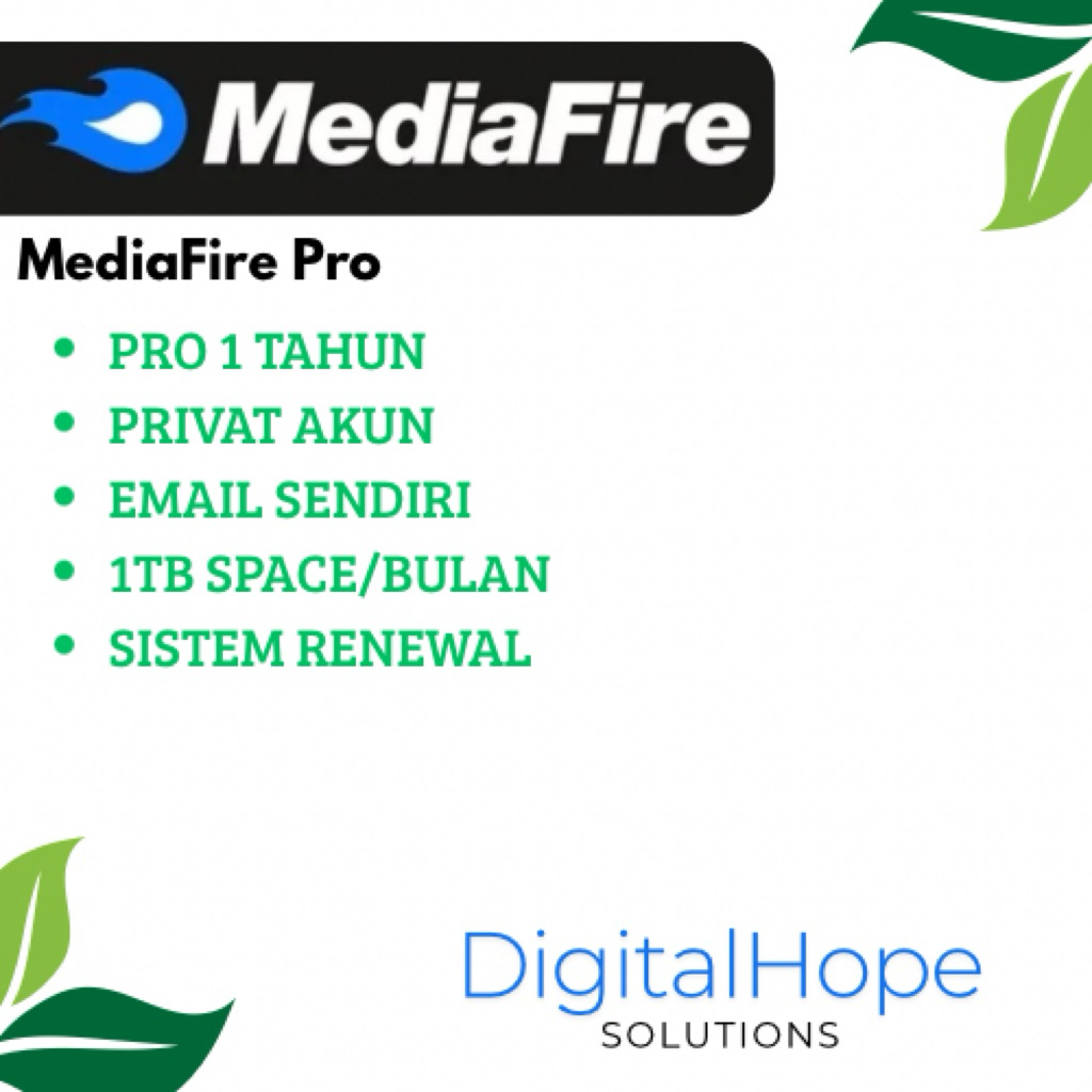 MediaFire Pro 1 Tahun Privaaate Akun