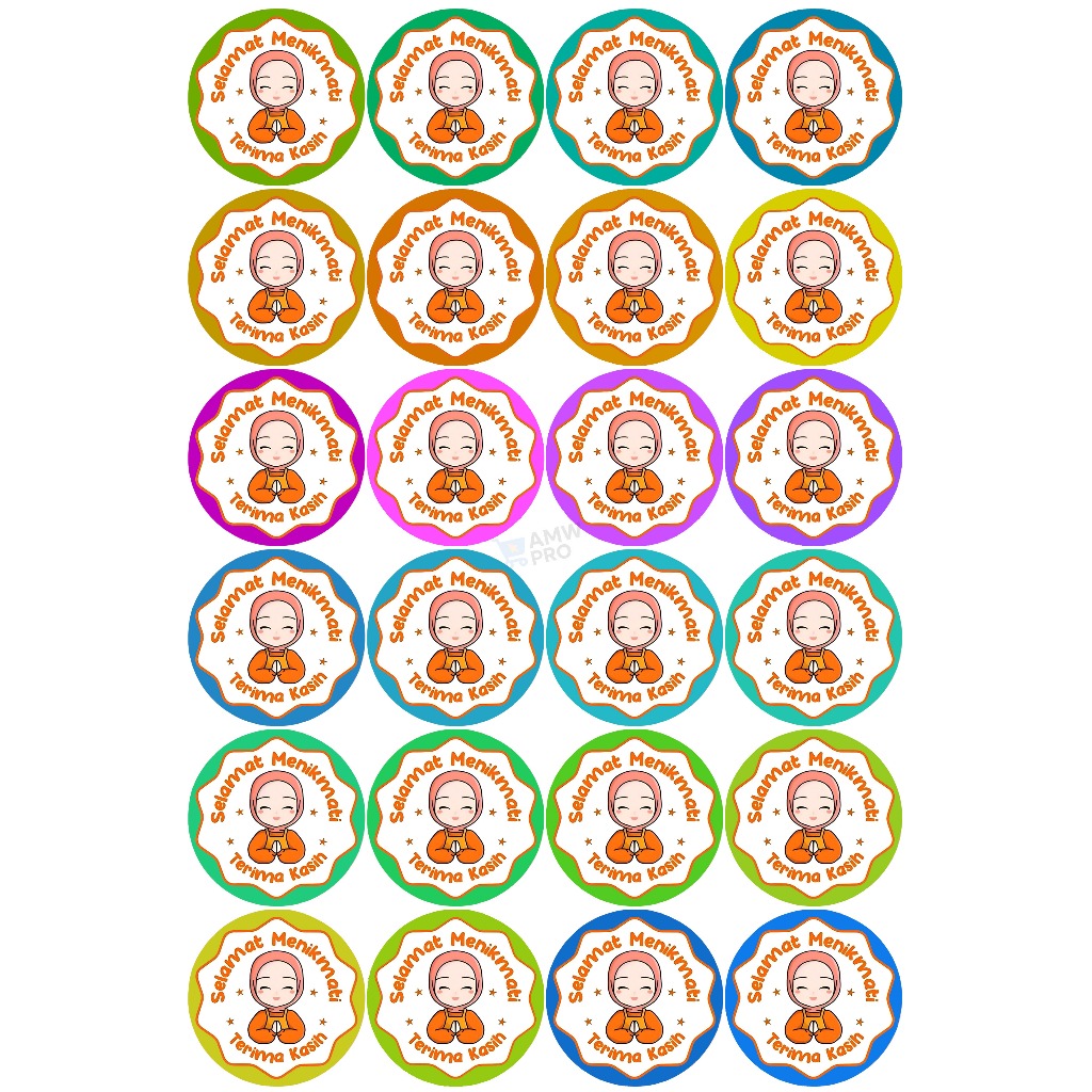 

Stiker Label Kemasan Ucapan Terimakaksih lucu dan unik