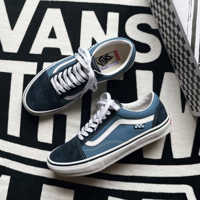 Vans Skate Old Skool Navy Original Resmi Navya